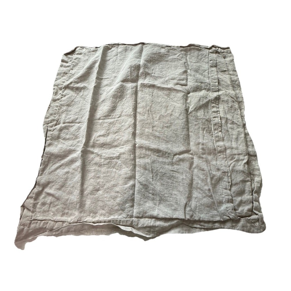 Restoration Hardware 100% Linen Pillow Cover Euro - 26x26 Replacement Case Only
